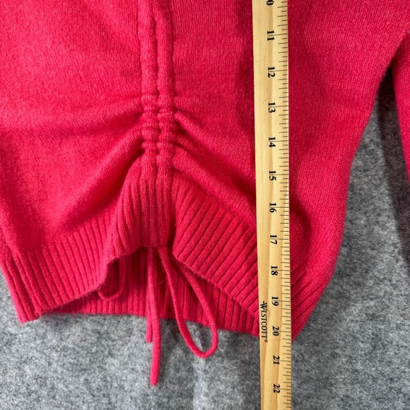 Guess Y2K Pink  Lace Up Sweater Barbie Core Pullover Cardigan Size Small - Picture 8 of 14